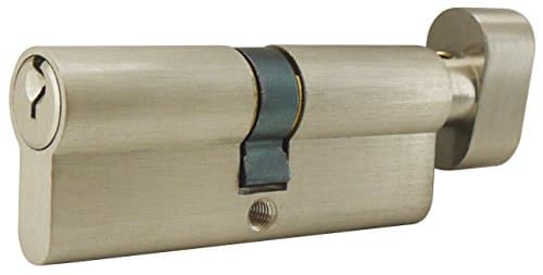 INOX CYEU-3535TK-15 Euro Cylinder Schlage C Keyway, Key & T-Turn, Satin Nickel