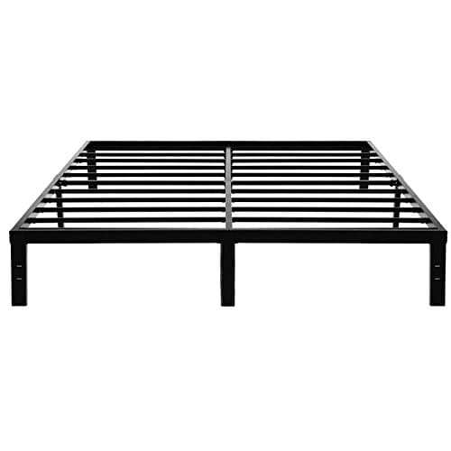 45MinST Cal King 14" Metal PlatformBed Frame with Sturdy Steel Bed Slats/No Box Spring Needed/ Easy to Assemble/Large Storage/ Non-Noise