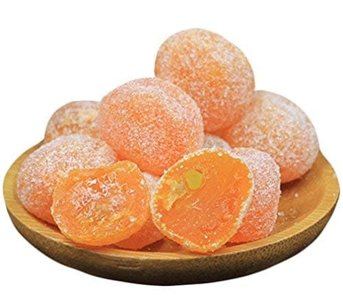 Chinese Traditional Snacks Cantonese Style Preserved Fruits Icing Sugar Kumquat 500g/17.6oz (Kumquat)
