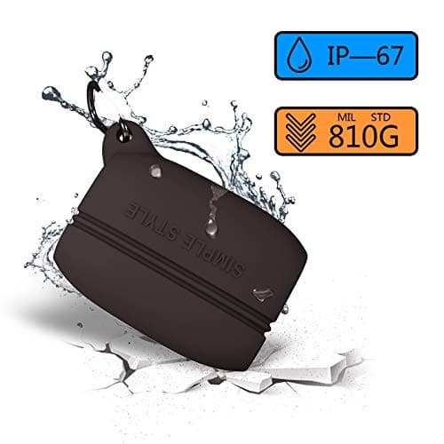 Compatible with Jabra Elite 65t/Elite Active 65t Wireless Earbuds Accessories Set, Silicone All-Protection Case Cover with Keychain, Scratchproof/Falling Resistant/Soft Charging Case (Black)