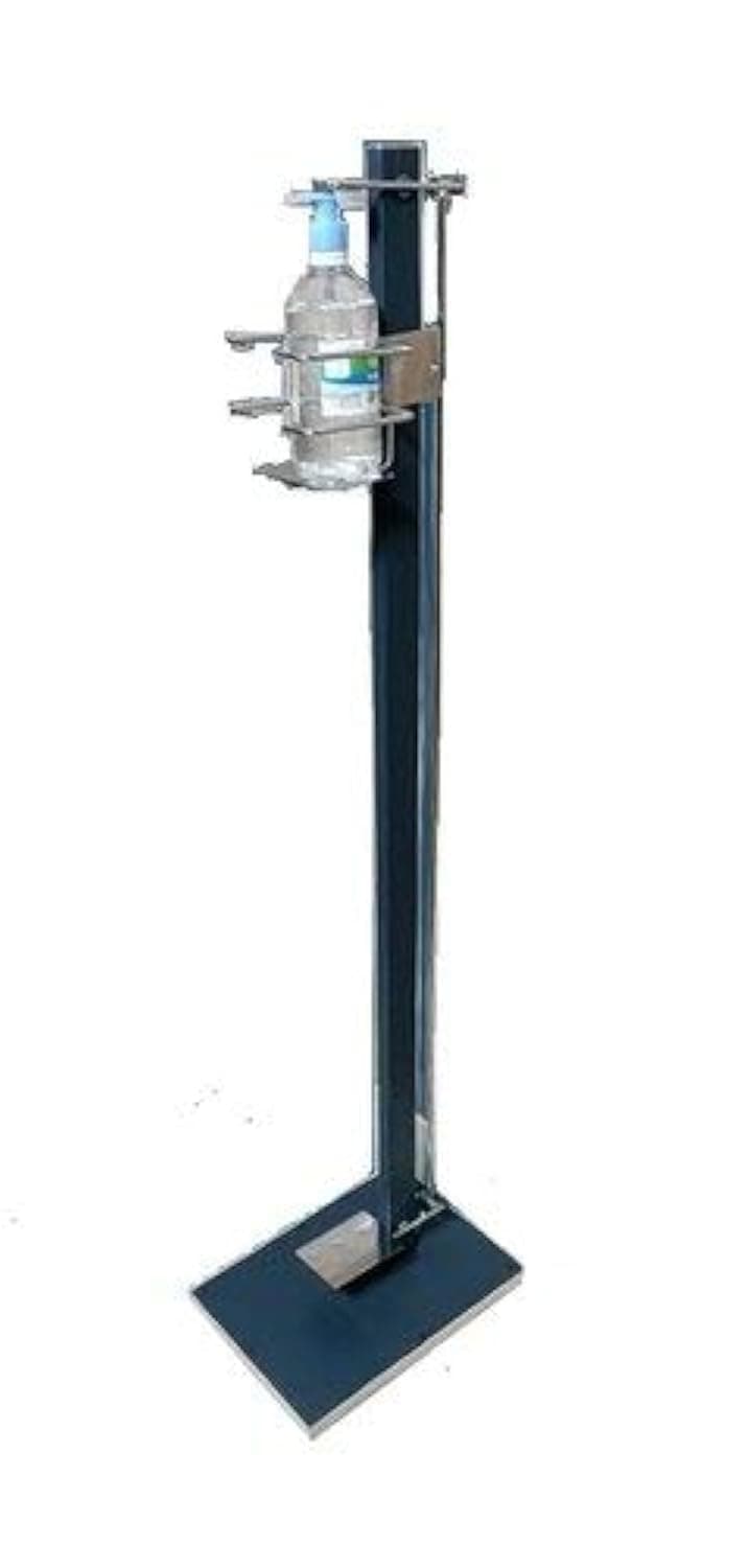 Touch Free Foot Pedal Activated Hand Sanitizer Dispenser Stand - 100% Mechanical