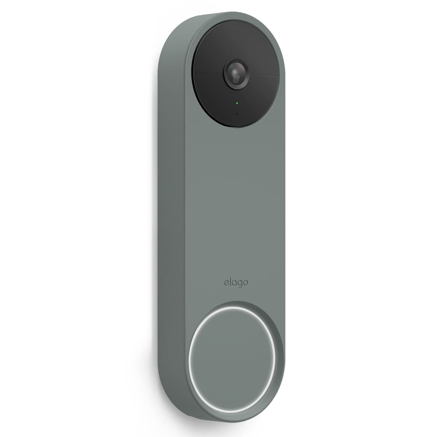 elago Silicone Case Designed for Google Nest Hello Video Doorbell (2021 Battery Model) - Weather and UV Resistant, Perfect Color Match, Clean Finish, NOT Compatible with Wired Model [Ivy]