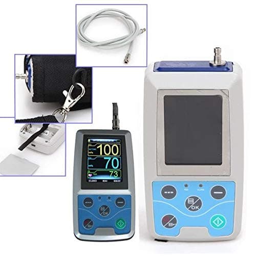 FDA Arm Ambulatory Blood Pressure Monitor 24hours NIBP Holter CONTEC ABPM50+ Adult,Child,Large,3 Cuffs, Free PC Software ABPM50 with 1 Cuff