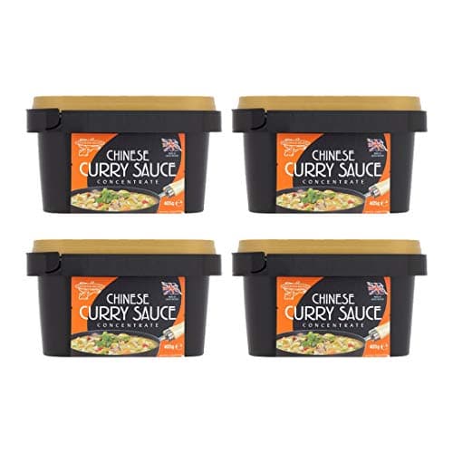 WaNaHong Goldfish Chinese Takeaway Curry Sauce Paste Concentrate 405g Original (Box of 4 Tub)