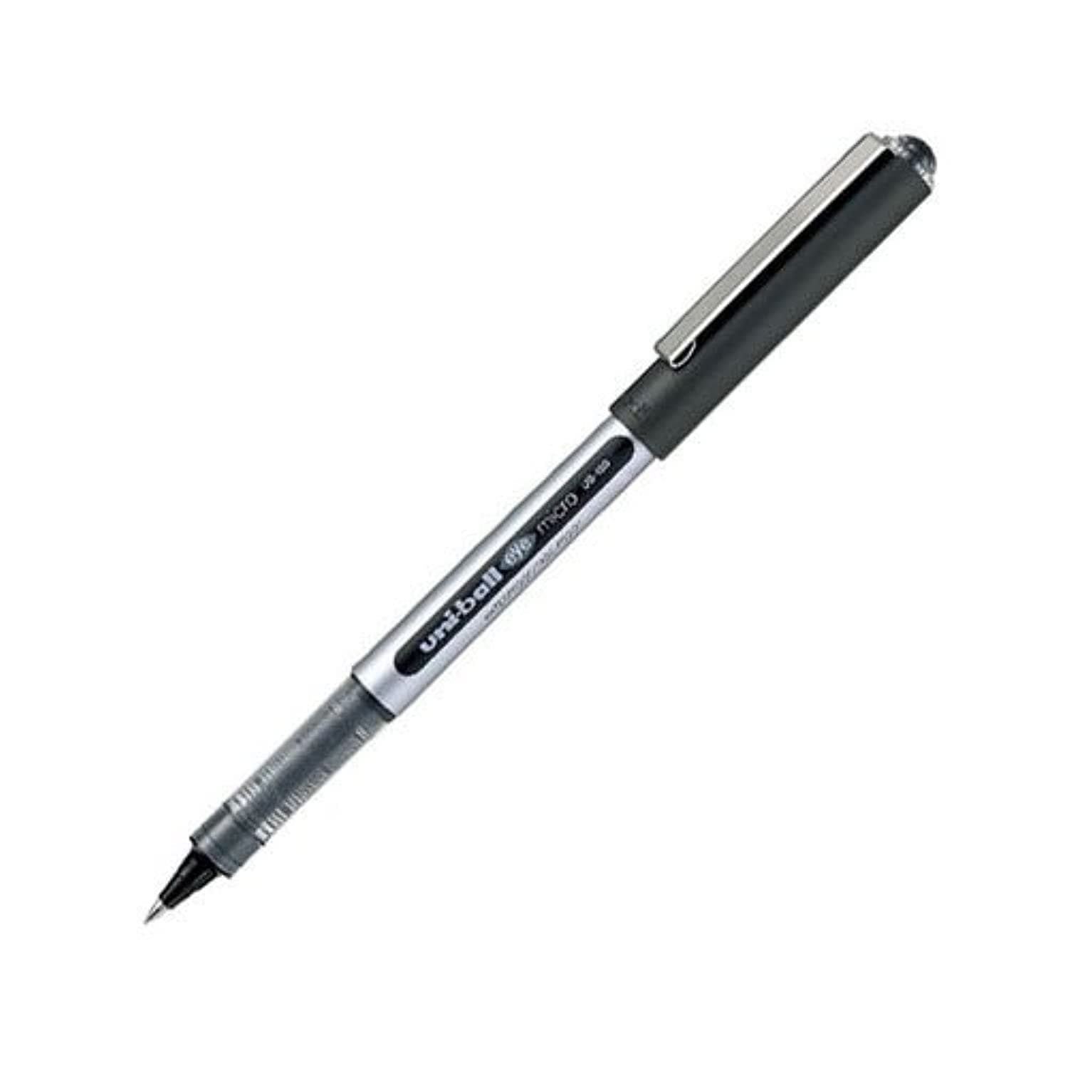Uni-ball Eye UB150 Liquid Ink Rollerball Pens, Extra Fine Point 0.5mm, Ball Width 0.3mm, Line Width, Black Ink, Pack of 12