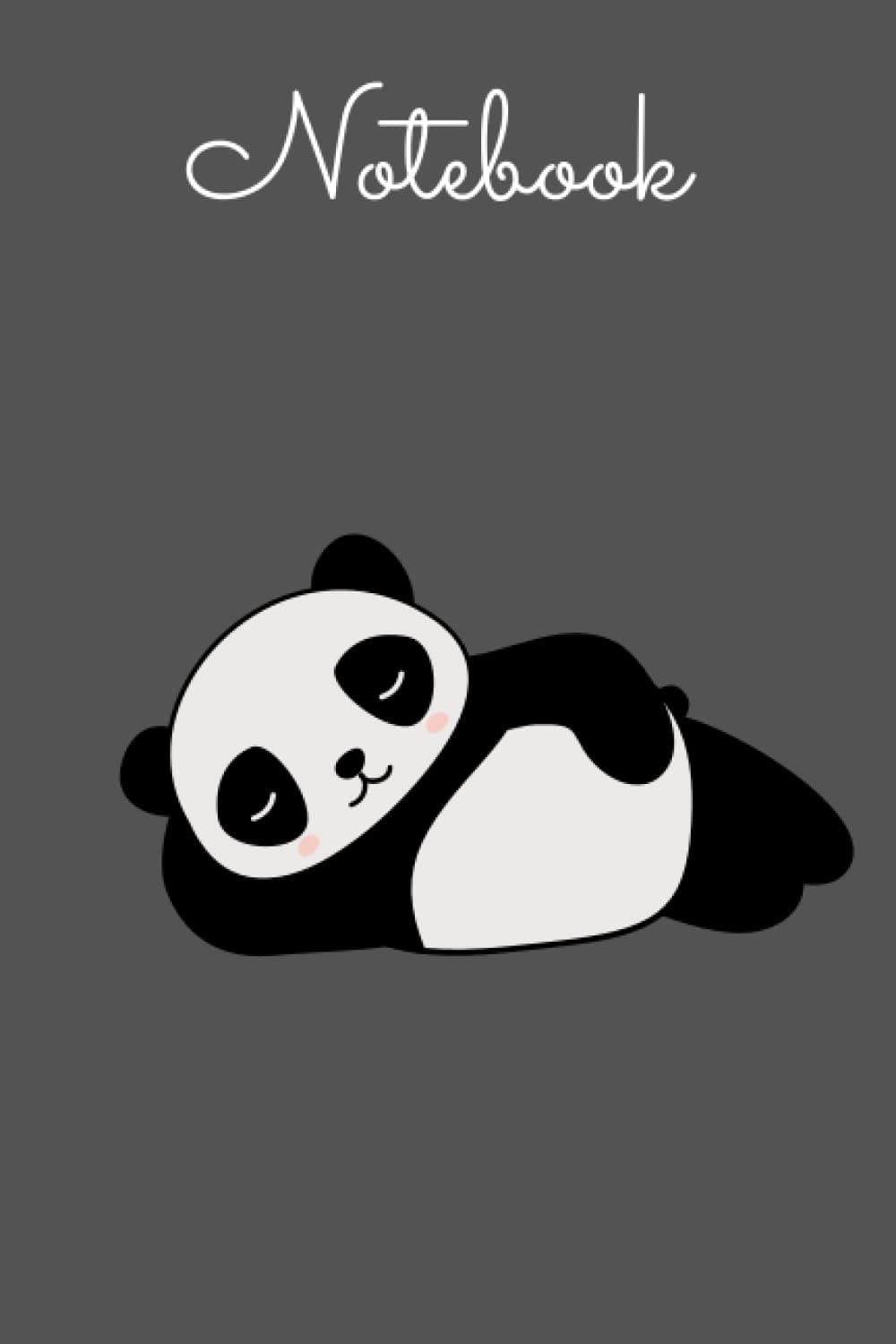 Panda Notebook 100 pages "6x9" journal: 100 page high quality papers