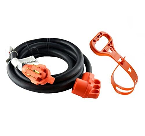 GoWISE Power RVC3007 15-Feet 50 Amp RV Extension cord w/ Molded Connector and Handles- 50 Amp Male to 50 Amp Female