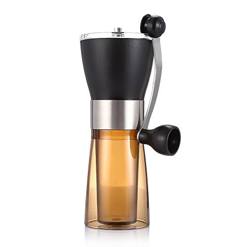 Gosedy Manual Ceramic Mini Portable Handhold Coffee Machine Washable Coffee Bean Mill Coffee Grinder (Pattern 1)