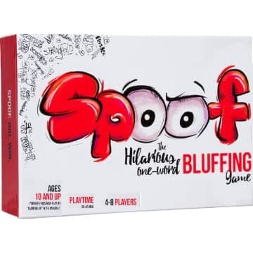 Spoof Family Party Bluffing Board Game - Funny and Great for Groups Ages 8 and Up - 3-8 Players