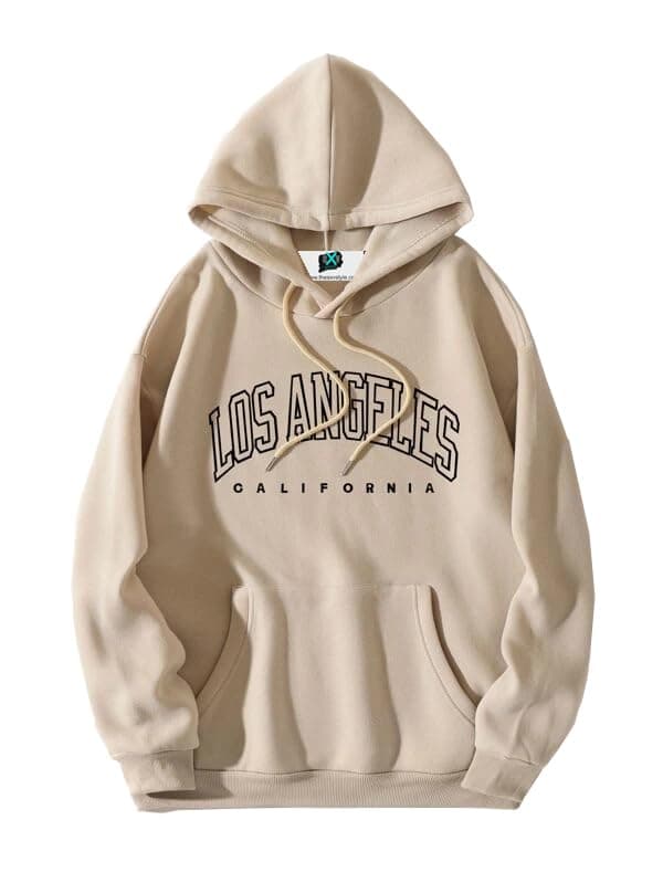 SXV 'Los Angeles-1’ Printed Cool Aesthetic Sweatshirt Hoodie