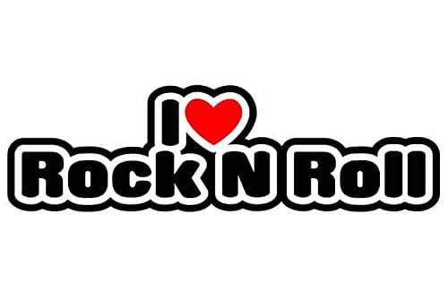 I Love Rock N Roll - Music - Sticker For Car Bike Van Camper Bumper Sign Decal