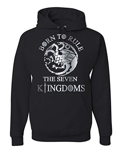 Snow Born to Rule Hoodie Unisex Hooded Sweatshirt (S)