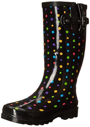 Western Chief WomenS Printed Tall Waterproof Rain Boot, Ditsy Dots, 9