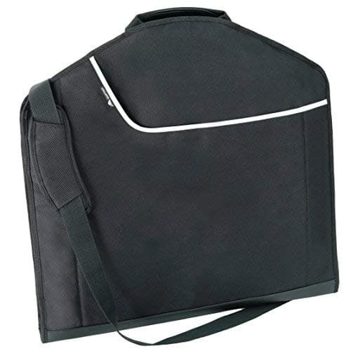 Alpamayo® Suit Carrier Bag, Suit Cover for Clean, Crease-Free Suits and Shirts on Trips. Business Garment Bag, Optimal for Flights, Black