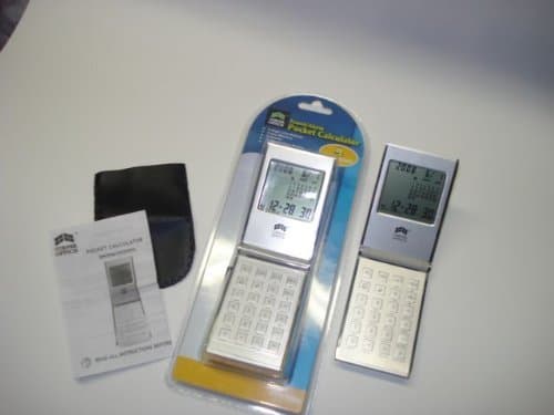 Corner Office Travel Alarm Clock Pocket Calculator