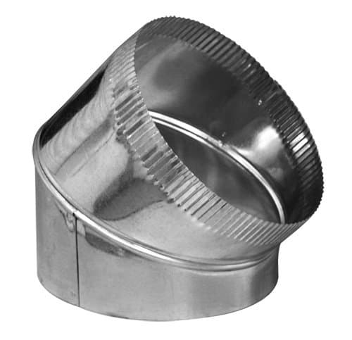 6" 45 Degree Adjustable Elbow - HVAC Duct Eblow 26 Gauge HVAC