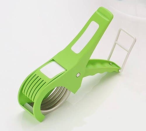 Plastic Vegetable Cutter Vegetable Chopper Veg Cutter Bhindi Cutter Multi Cutter (Green)