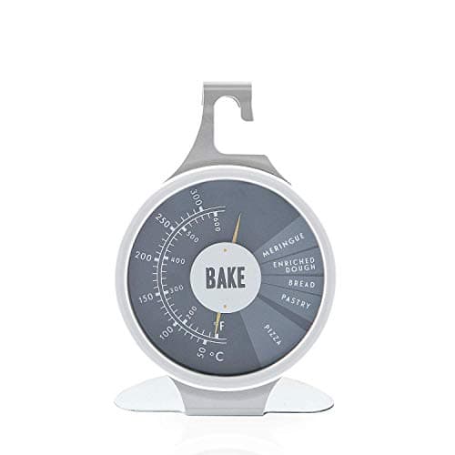 ORIENTOOLS Stainless Steel Oven Monitoring Thermometer 2.7-Inch Dial Kitchen Stove Thermometer with Double Pointer, for Professional and Home Kitchens Cooking