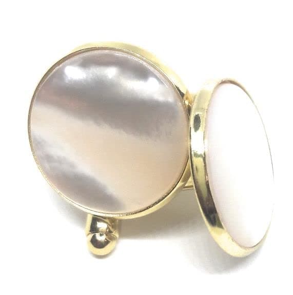 GOLD MOTHER OF PEARL CUFFLINKS MANUFACTURERS DIRECT PRICING
