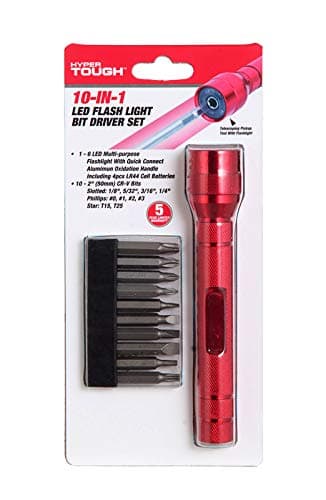 10-in-1 Led flashlight bit driver set
