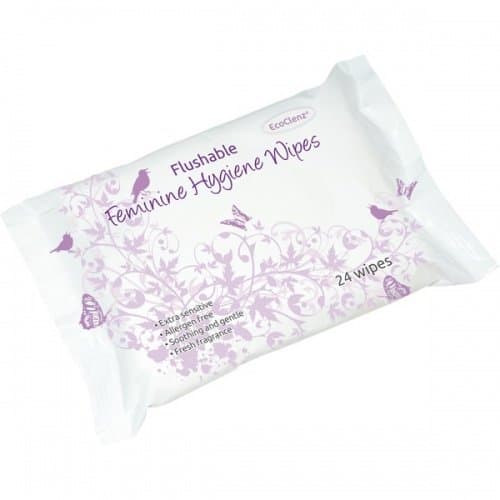Feminine Hygiene Wipes Flushable 10 Packs