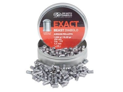 JSB Exact Beast Diabolo .177 Cal Pellets, 16.20 Grains, Domed, 250ct