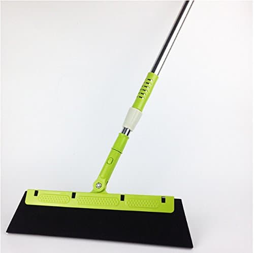 Magic Broom Sweep Glass Dust Hair Bathroom Kitchen Floor Wiper Connector Rubber Mop Cleaning Tool Clean Sweeping Blade Cleaner,Green