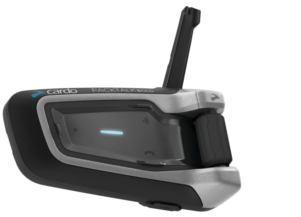 Cardo PTB00101 - PACKTALK Bold Motorcycle Bluetooth Communication System Headset - Black, Dual 2 Pack