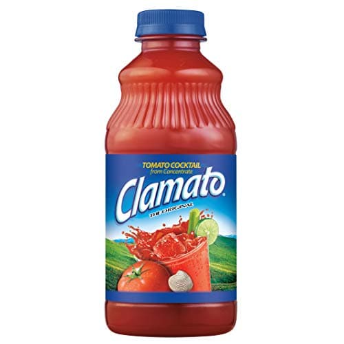 Clamato Tomato Cocktail, Original, 32oz Bottle (Pack of 2, Total of 64 Fl Oz)