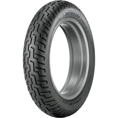 140/80-17 (69H) Dunlop D404 Front Motorcycle Tire Black Wall for Honda VTX1300R 2005-2009