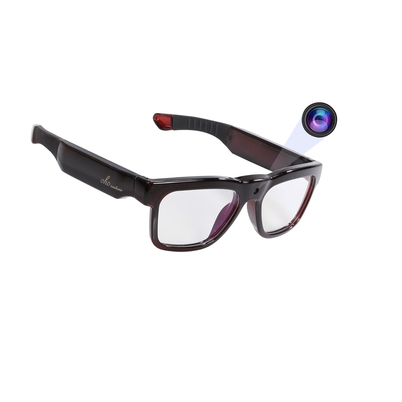 128GB WiFi Camera Glasses,Streaming Video & Photo from Glasses to App by Ultra Full HD Camera