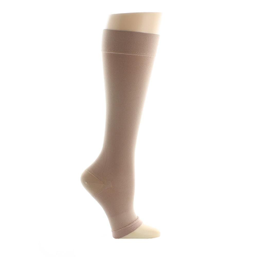 VenoMedical USA 30-40 mmHg Beige Below Knee Open Toe Size: Large