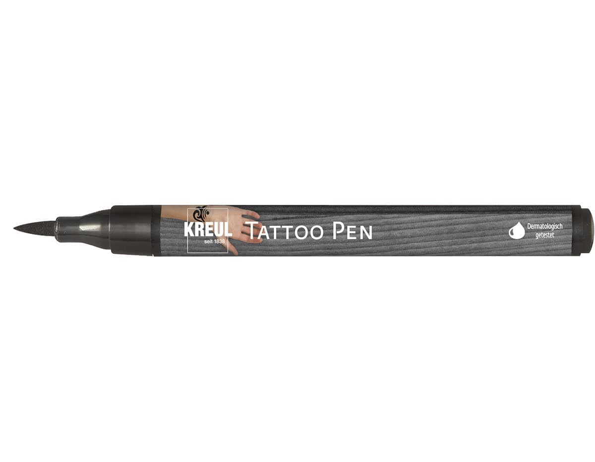 62105 Tattoo Pen Black Line Width 0.5-3 mm Cosmetic Ink Water-based Lasts up to 5 Days Dermatologically Tested Vegan Paraben