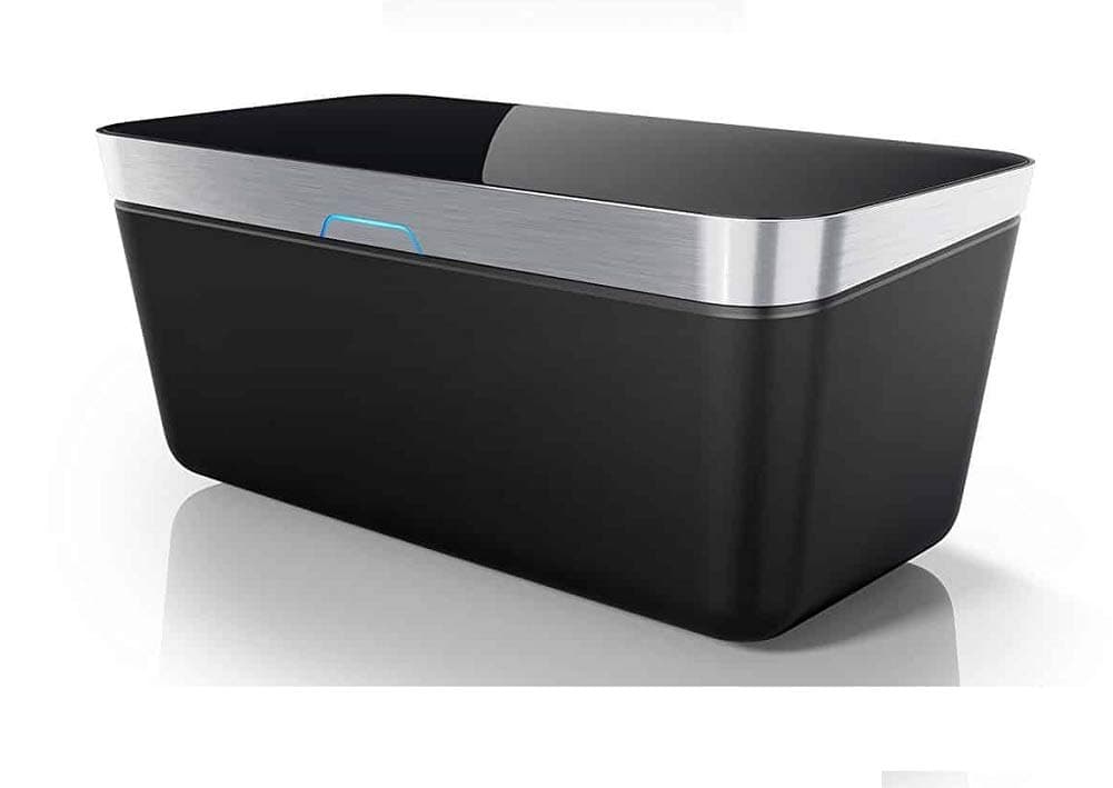 Vacuvita One-Touch Vacuum Sealer Storage System Home Base - Reseal & Reuse BLACK