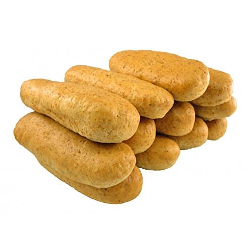 Low Carb Soft Baked Hot Dog Rolls (12 Rolls) - Fresh Baked - LC Foods - All Natural - No Sugar - High Protein - Diabetic Friendly