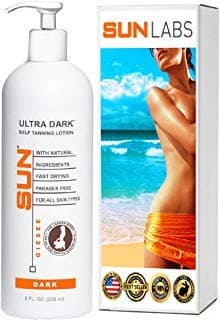 Self Tanner Instant Tint Sun Laboratories Ultra Dark Self Tanning Lotion for All Skin Types (Packaging May Very)