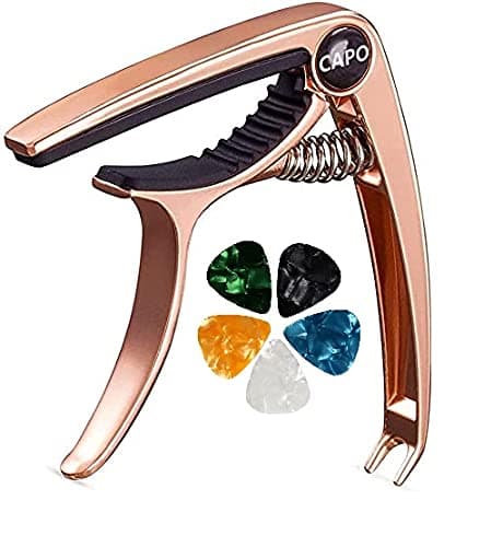 DEVICE OF URBAN INFOTECH Alloy 6 strings Guitar Capos With Bridge Pin Remover Universal guitar capo for Acoustic Guitar, Electric Guitar, classical guitar, Ukulele (multicolor)