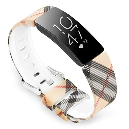 allbingo Cute Bands Compatible with Fitbit Inspire HR & Inspire & Ace 2, Women Men Floral Print Replacement Strap Accessories Wristband Small Large for Inspire HR & Inspire