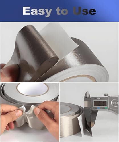 Conductive Tape 2inch x 50Feet Faraday Fabric Tape Double Sided Conductive Cloth Tape for ESD Grounding, EMI Shielding, Car Wire Harness, RFI Signal Blocking, Electrical Repair, Interference Shield