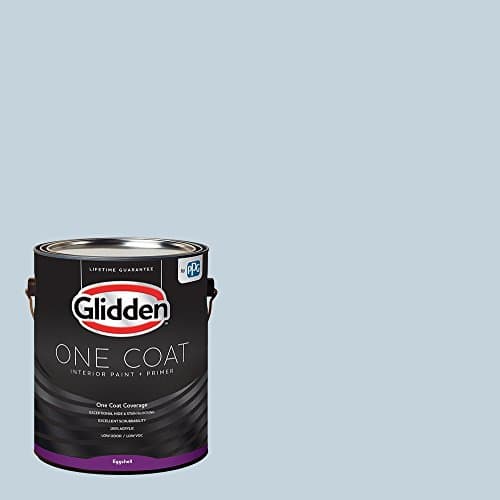Glidden Interior Paint + Primer: Blue/Sentimental Lady, One Coat, Eggshell, 1-Gallon