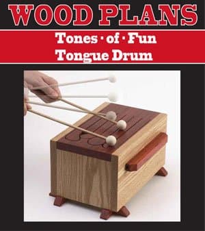 TONES OF FUN TONGUE DRUM WOODWORKING PAPER PLAN PW10019