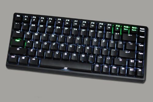 84 Keys Portable Mechanical Gaming Keyboard Cherry Mx Switches (BLUE/RED/GREEN/YELLOW/WHITE LED Backlight Available) (BLUE switches + Black body + White LED backlight)