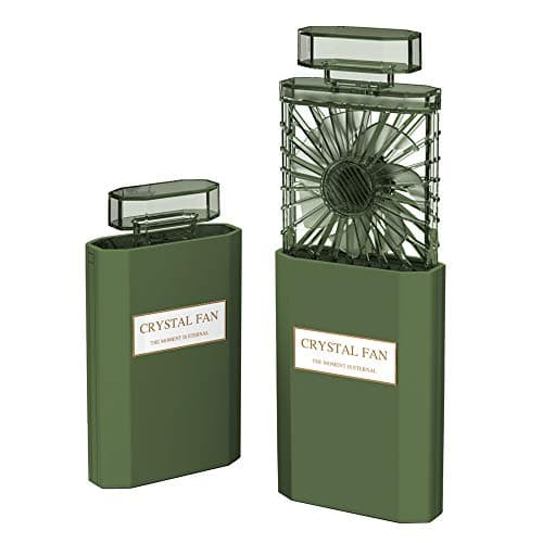 Handheld Fan, Rechargeable Small Portable Fan with 3 Speeds Setting, Powerful Quiet Pull-out Personal Fan, Mini Cooling Desk Electric Fan Safe for Girls Woman Office School Working Home - Blue