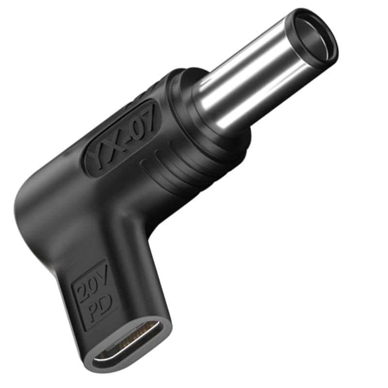 PD USB C to 7.4x5.0mm DC Adapter, Male to DC Female 19.5V, USB Type C male input DC 7.4x5.0mm Adapter male power charging made for HP Laptop Series