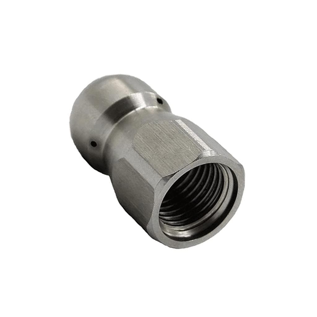 Sellbury Stainless Steel Button Nose 3/8" Rotary Cleaning Nozzle Sewer Jetter Nozzle