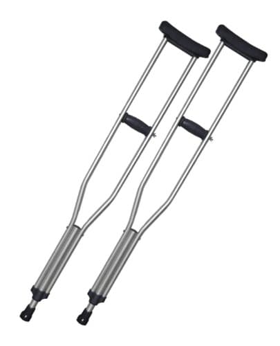 Chaithanya Orthopaedics Axillary Crutches -Grey Color -Small