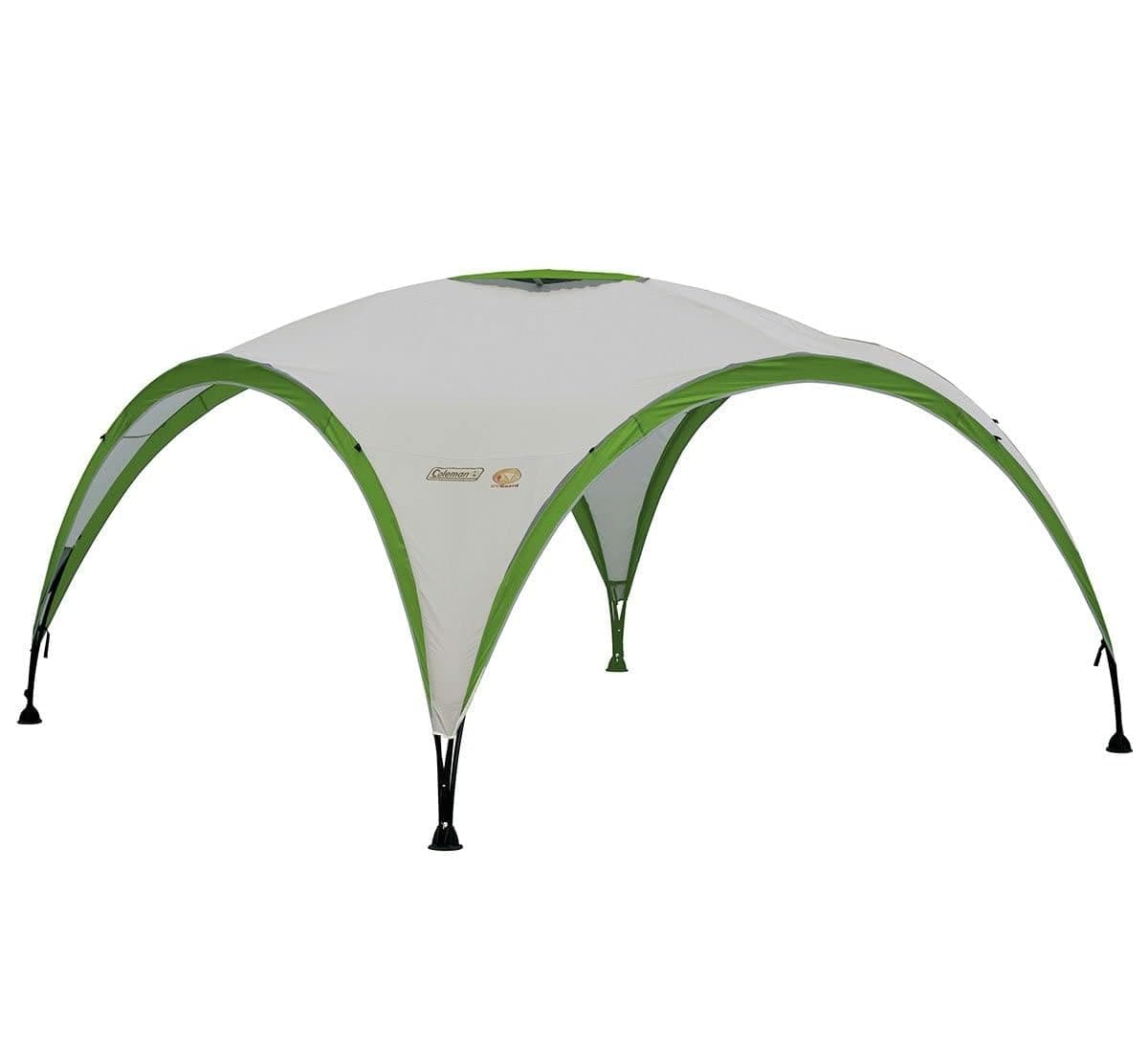 Gazebo, Event Shelter for Garden and Camping, Sturdy Steel Poles Construction, Large Tent, Portable Sun Shelter with Protection SPF 50, White/Green, XL - 4.5 x 4.5 m