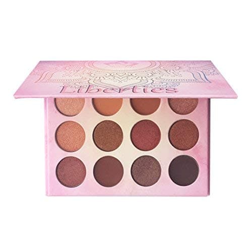 Aolailiya 12 Colors Liberties Eye Shadow Palette-Highly Pigmented Matte + Shimmer makeup Nudes Warm Natural Bronze Neutral eyeshadow palette