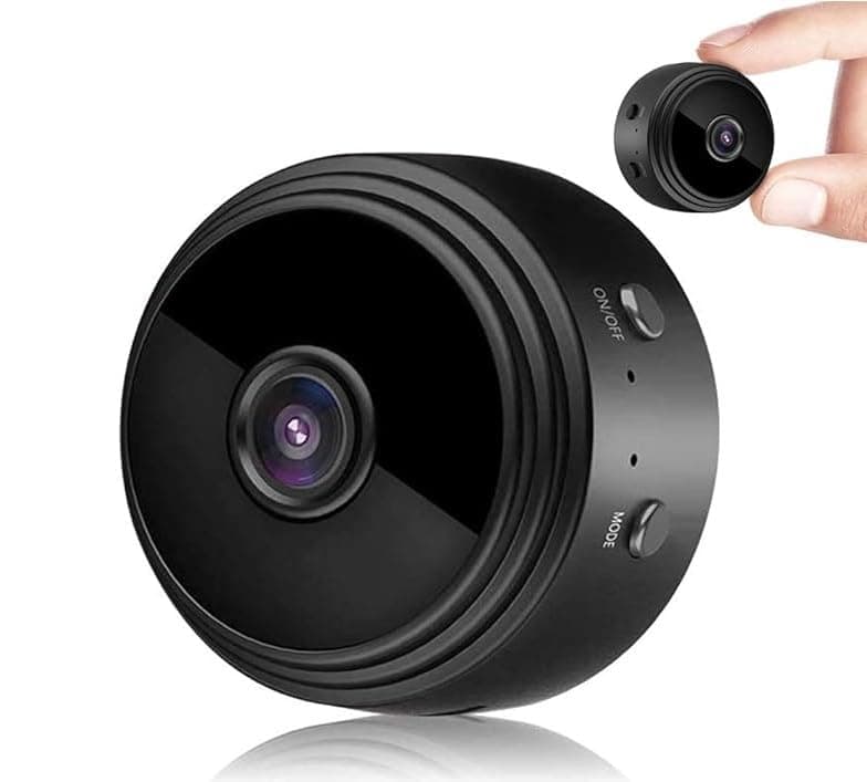 FREDI HD PLUS Mini WiFi Wireless Camera| 1080P HD Audio & Video Recording | Magnetic Mount Design | Live View & Control via iWFCAM App | Motion Detection Alerts | Portable Solution for Home Monitoring
