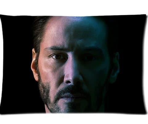 Velishyshy Keanu Reeves As John Wick Pillowcases Custom Pillow Case Cushion Cover 20 X 30 Inch Two Sides